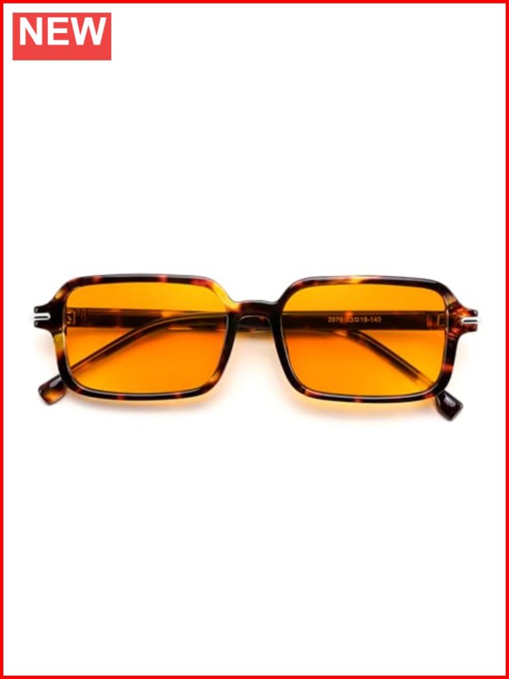 FEISEDY Rectangular Sunglasses UV400 Protection Lightweight Unisex
